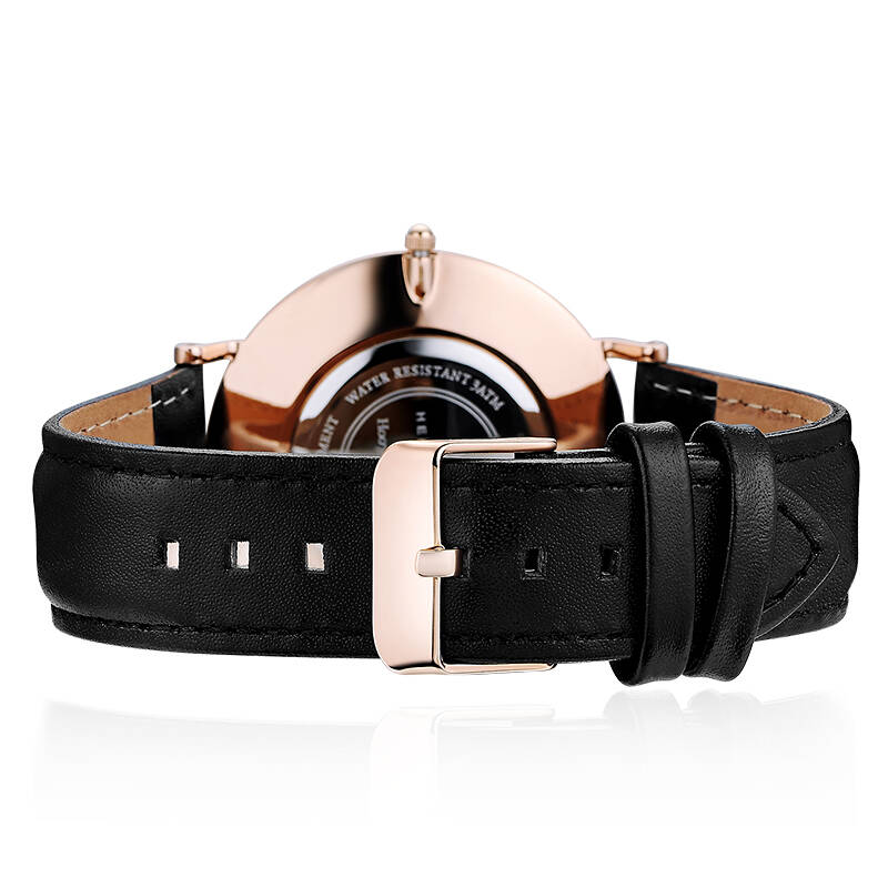 海明威(hemingway)德国品牌手表 男士皮带手表简约小秒盘防水石英男表