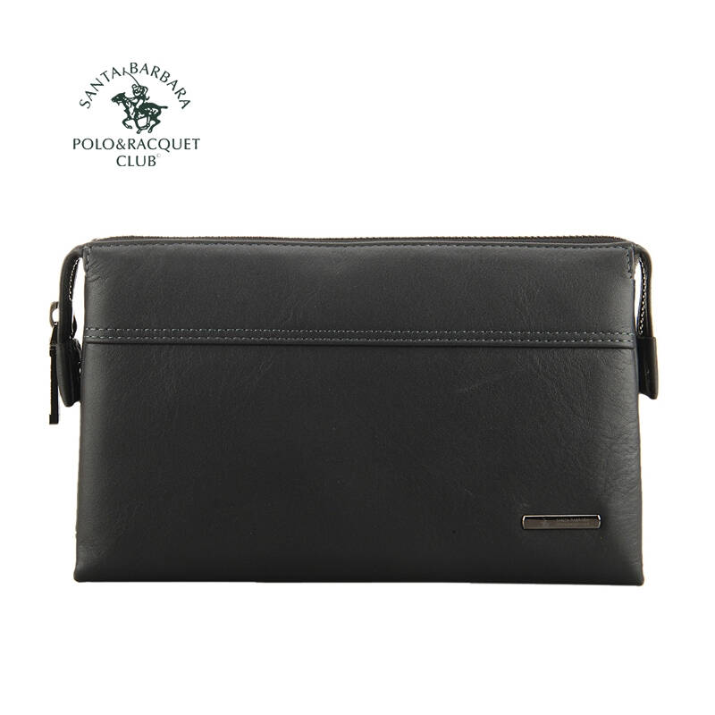 圣大保罗手包男士纯牛皮手拿包 商务大容量手抓包新款男包钱包