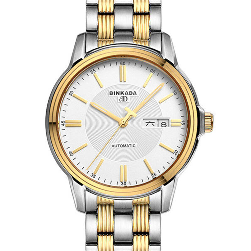 宾卡达(binkada)男表 瑞士正品男士自动机械表透底手表 防水蓝宝石