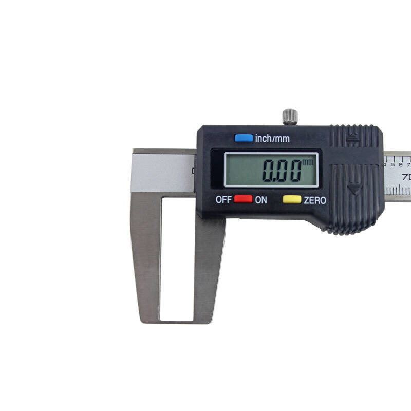 广陆 单外沟游标数显卡尺 扁头外沟槽数显卡尺 150 200 300mm 0-150mm