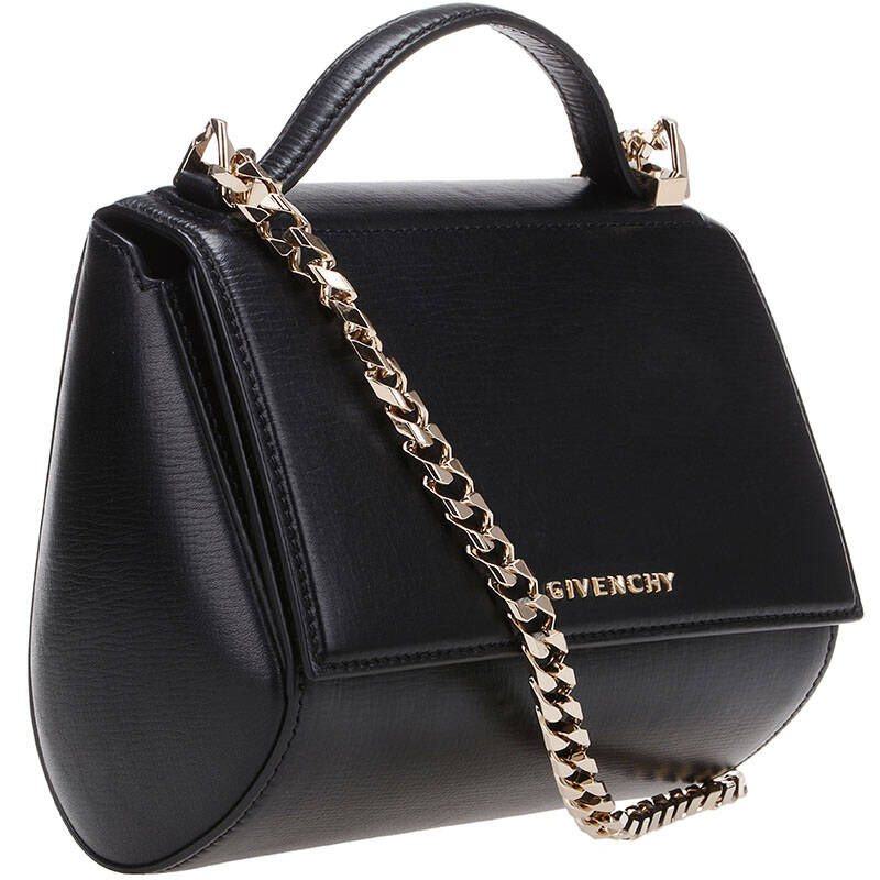 givenchy 纪梵希 女士黑色牛皮链条手提单肩包 bb05264006 001【图片 