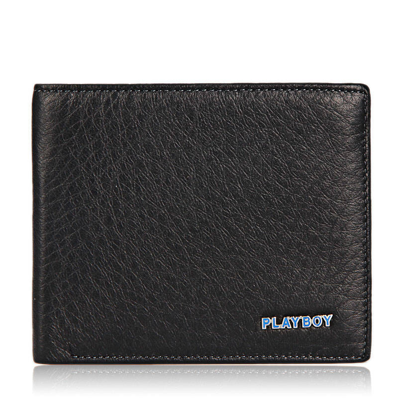 花花公子playboy钱包 男士短款钱夹 时尚鹿皮皮夹jaa6603-4b jaa6603