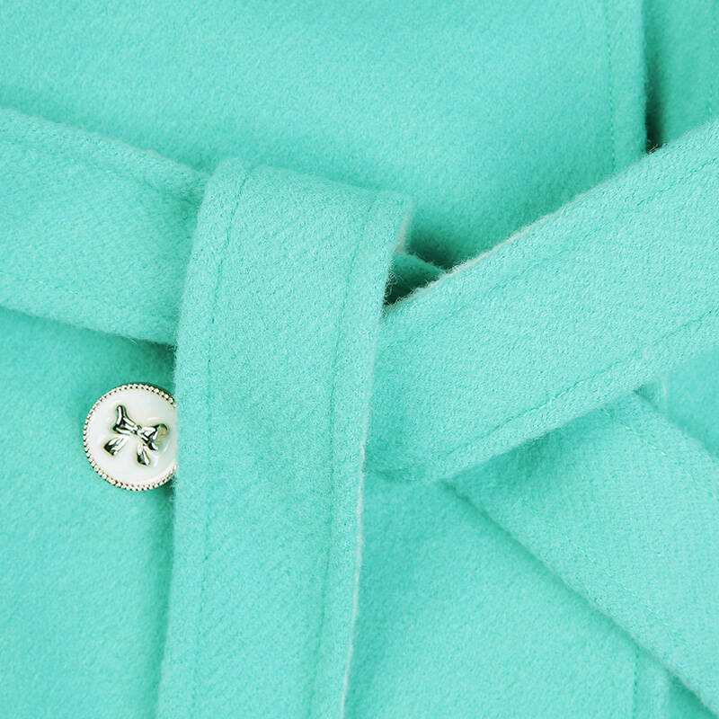 betu百图 时尚两色优雅毛呢大衣1311t05 粉绿g3 s