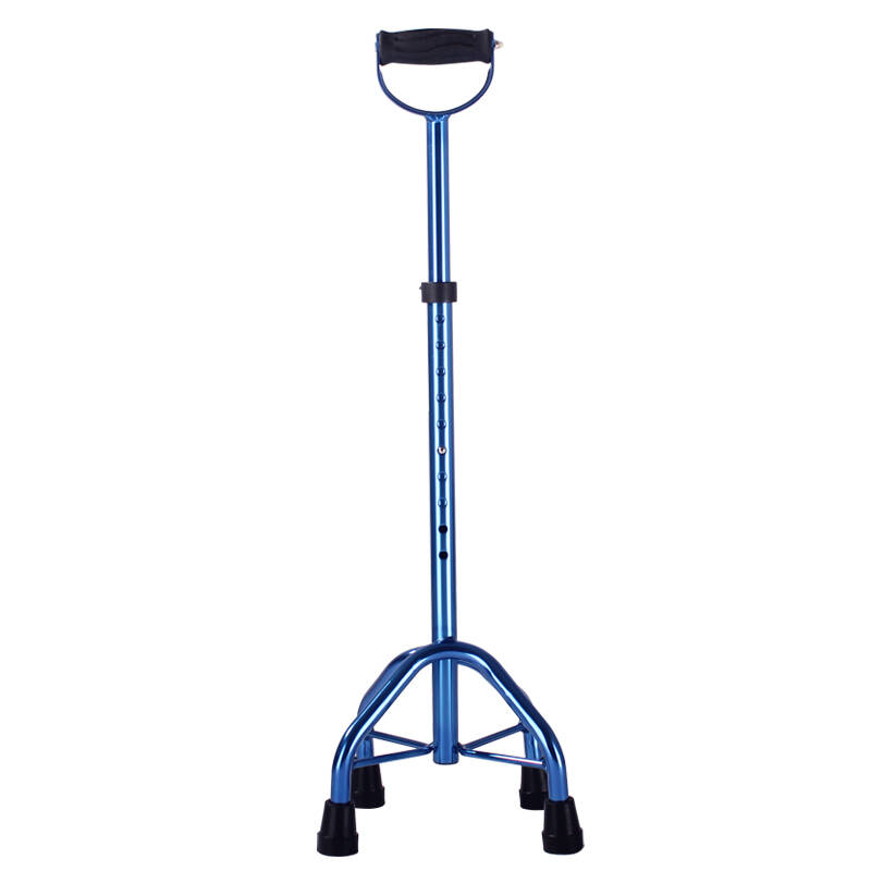 雅德 老人四脚拐杖四角拐棍yc4500 蓝色