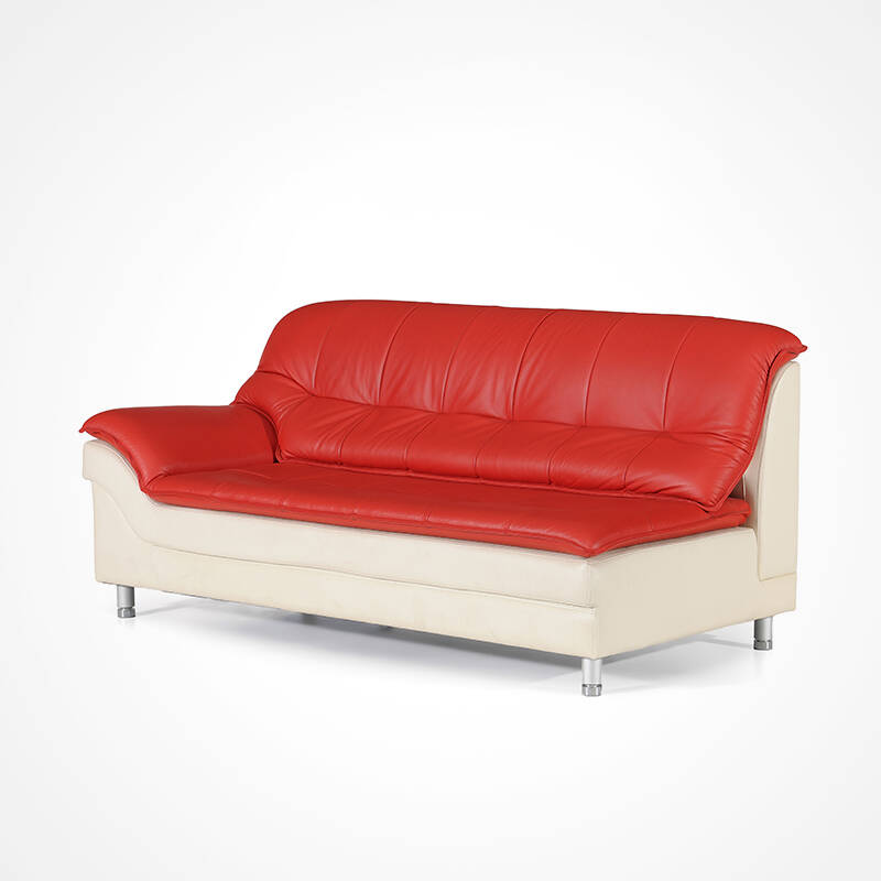 红苹果家具简约现代 客厅进口真皮艺沙发组合 ap22 2 3红色-右方向