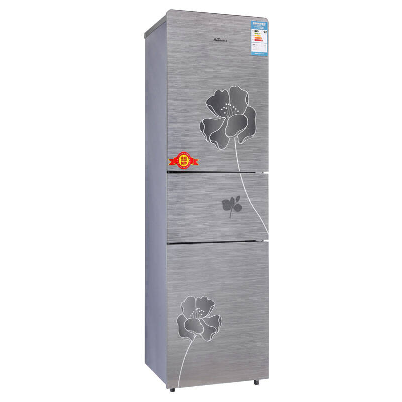 华美(huamei) bcd-236 236升 三门冰箱三开门电冰箱(木棉花银) 木棉花