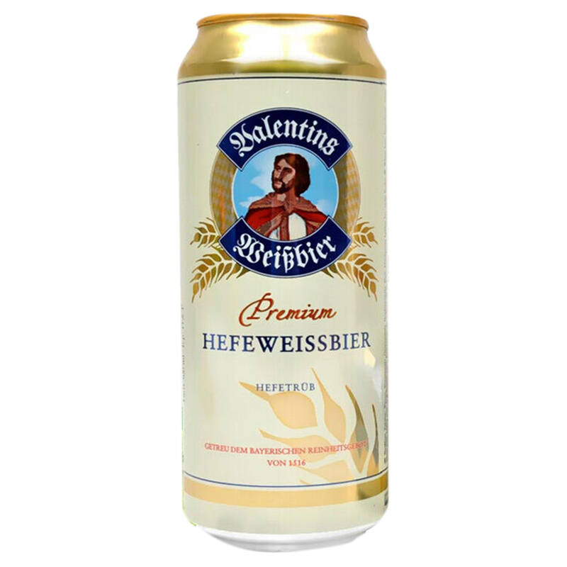 【京东超市】德国进口(eichbaum) 爱士堡小麦啤酒 500ml*24 听