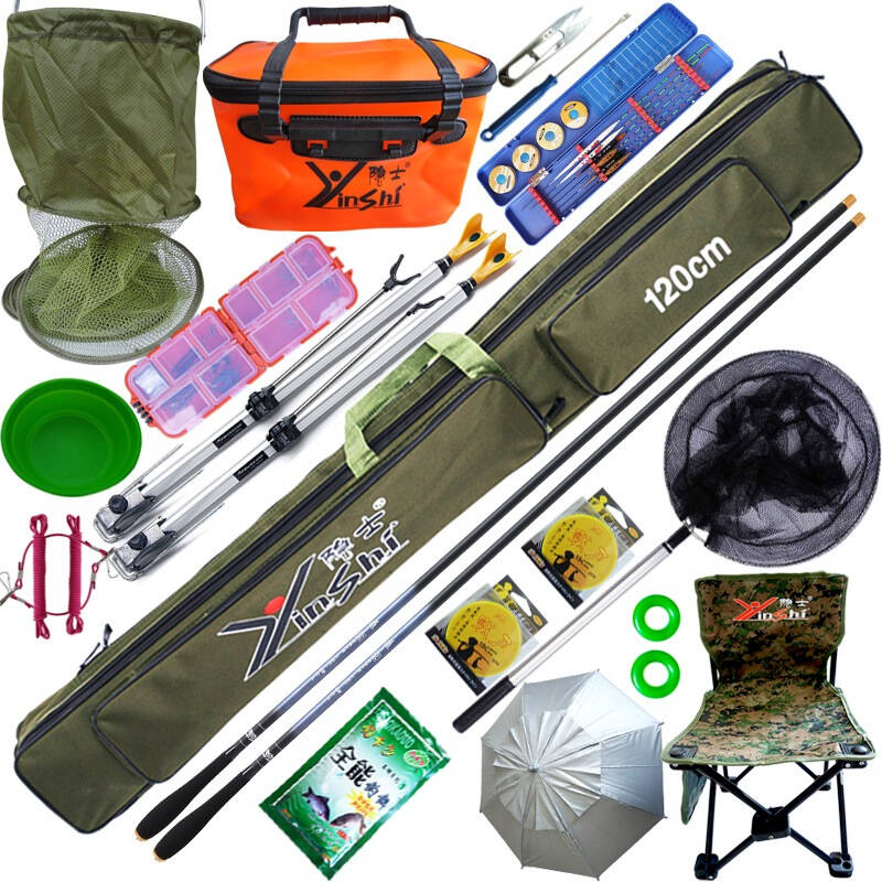 隐士 双杆碳素台钓竿渔具套装鱼具鱼竿钓鱼杆中和竿3.6 5.4 自营