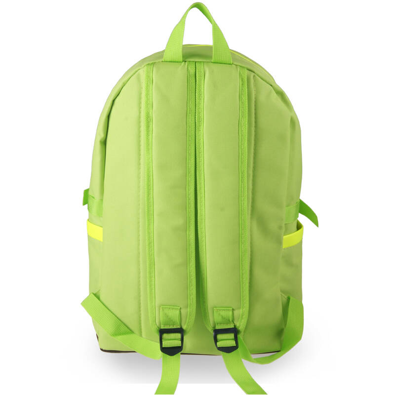 轻骑者14新款韩版大拉链yy小清新纯色双肩包 中学生书包双肩 学院风