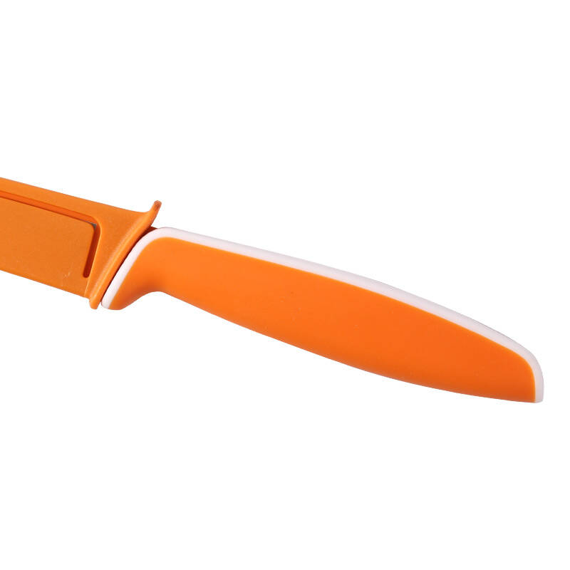 三兄 不锈钢水果刀 家用厨房瓜果刀 锋彩3.5寸果皮刀 橙色 - 京东