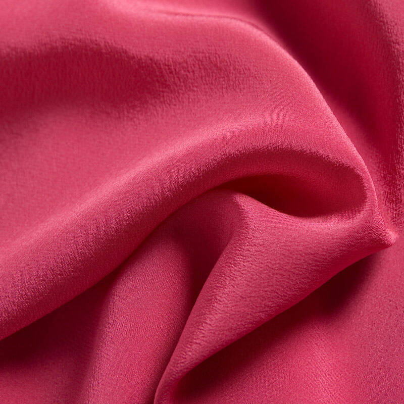 金三塔真丝衬衫 玫红-双绉 m