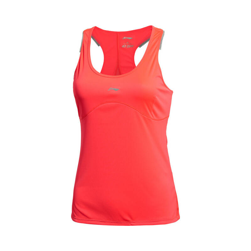 李宁pro-jogger-female跑步系列女子背心avsj022-1 荧光耀红 l