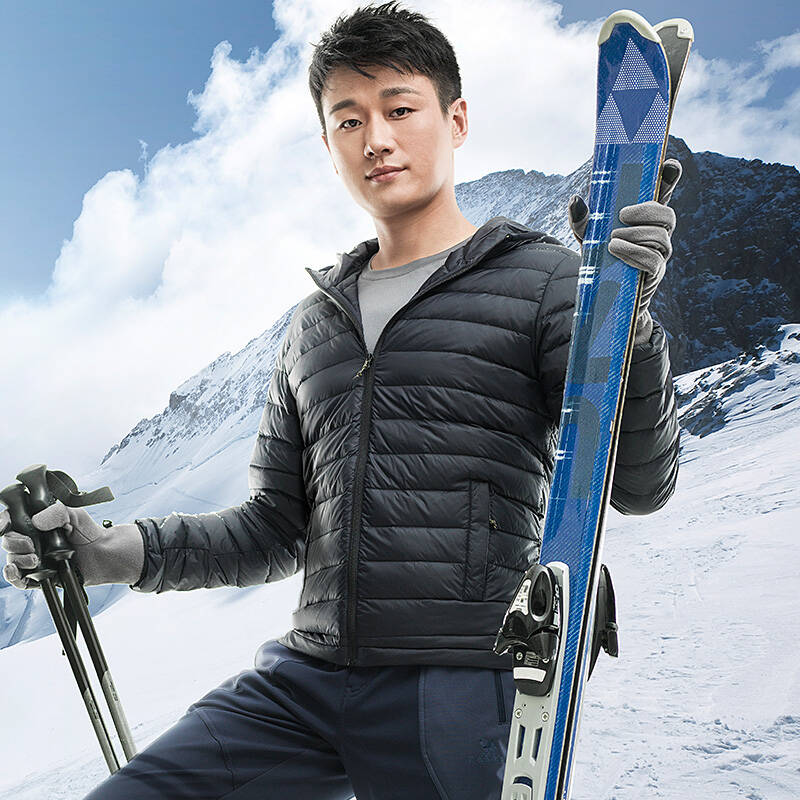 骆驼(camel)户外羽绒服佟大为同款男女情侣款防风保暖轻薄羽绒服 男女