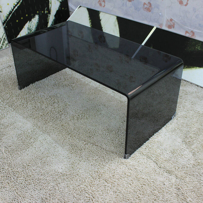 尚琴茶几纯玻璃热弯茶桌创意边桌边几花架现代简约办公功夫茶具大小