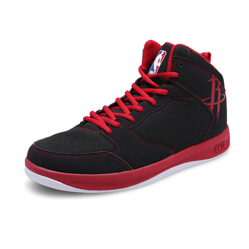 nba合作款 安踏篮球鞋男鞋 2014冬款透气耐磨防滑运动鞋11441371 黑