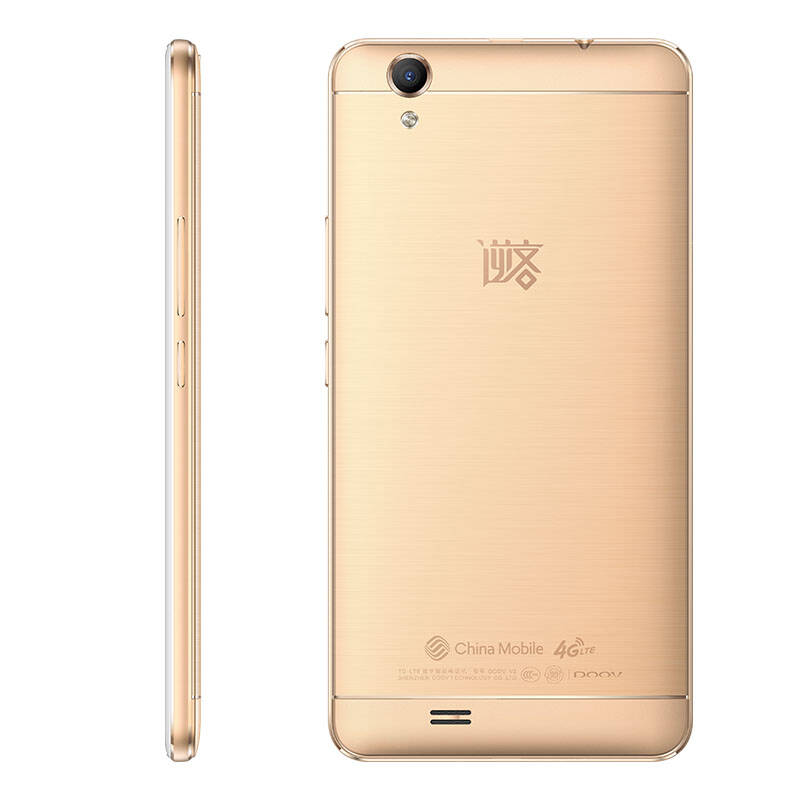朵唯(doov) v3 移动联通4g手机 2gb 16gb 双卡双待 香槟金【图片 价格