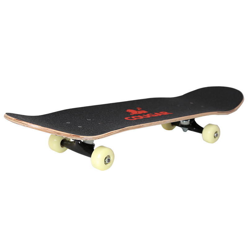 美洲狮滑板成人专业四轮滑板青少年入门双翘板代步公路滑板 灰白毁灭