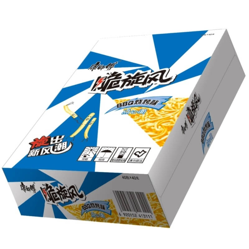 袋面 脆旋风 bbq烧烤味40g*40袋 整箱装 自营