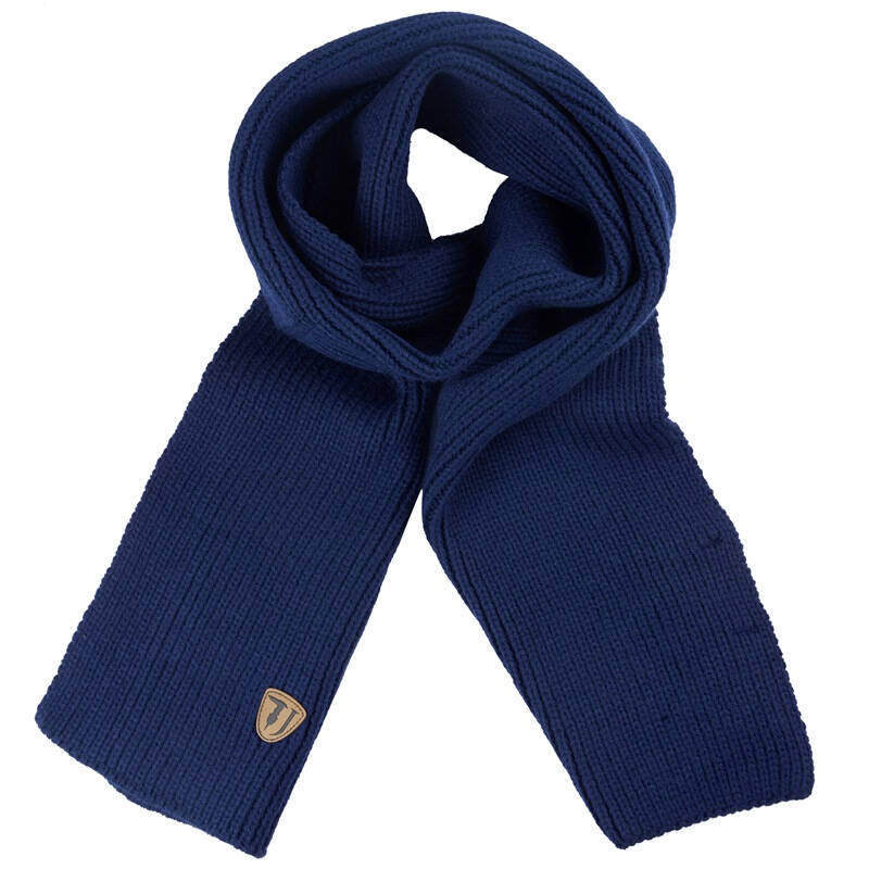 trussardi jeans杜鲁萨迪男士蓝色腈纶围巾57w046 49【图片 价格 品牌