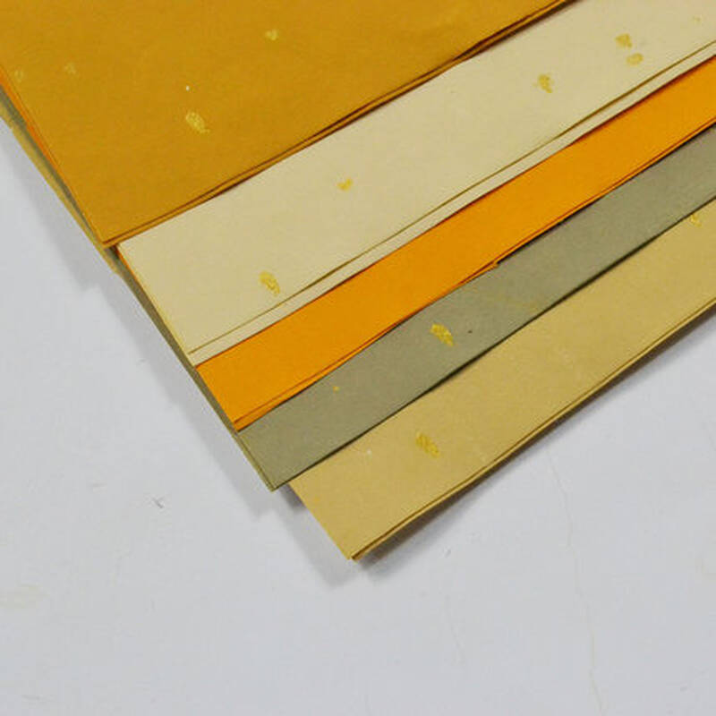 赋比兴安徽泾县六尺对开条屏宣纸粉彩五色洒金半生半熟毛笔书法创作