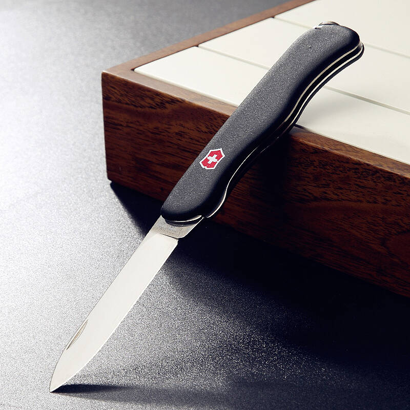 维氏victorinox瑞士军刀 哨兵(4种功能)黑色磨砂面0.8413.