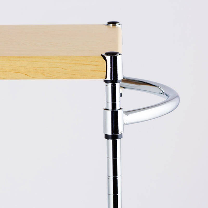 美之高mzg 碳钢镀铬厨房家用金属 迷你三层滑轮置物架餐车手推车 nah