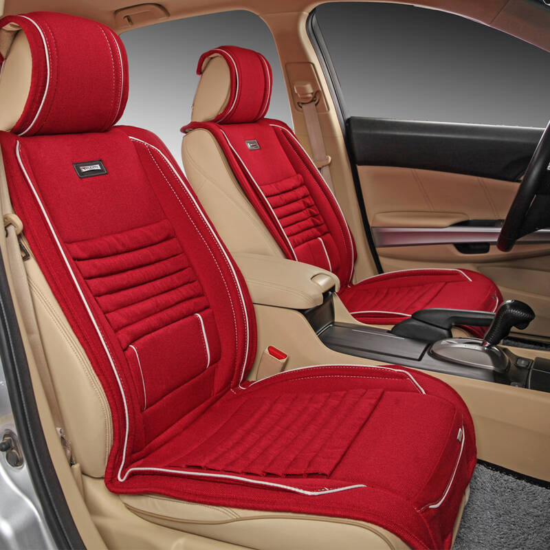 尼罗河 岁月揽胜汽车坐垫 决明子养生座垫 酒红色