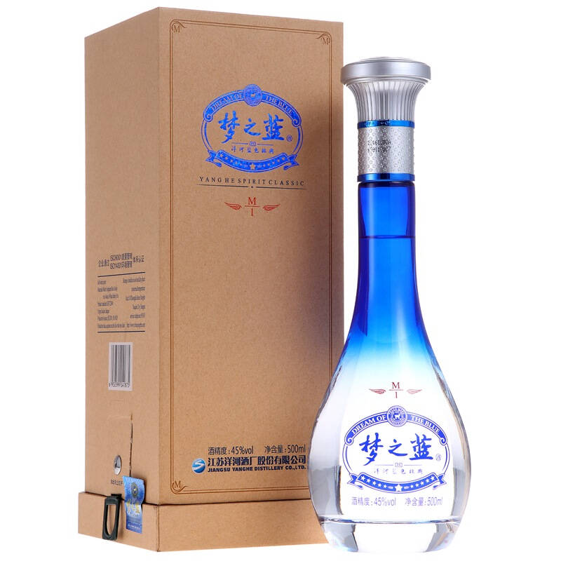 洋河梦之蓝m1 45度 500ml
