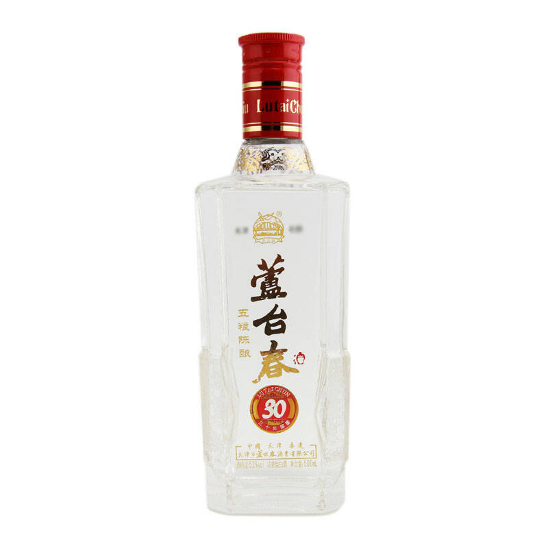 芦台春 五粮三十年陈酿 52度 浓香型白酒 500ml 单瓶装