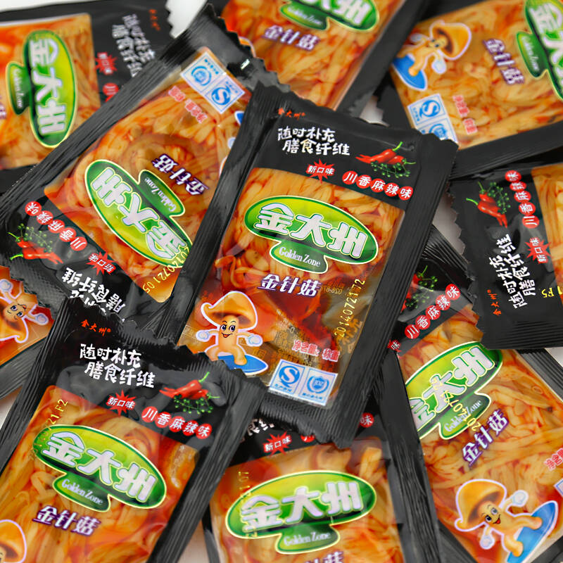 金大州香辣金针菇金大洲独立小包装 川香麻辣味 10袋