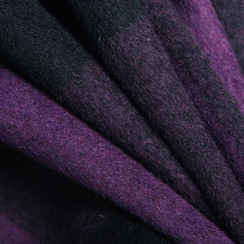 圣迪奥 sdeer 2015冬装新款女欧美风修身版羊毛混纺外套 暗紫 s