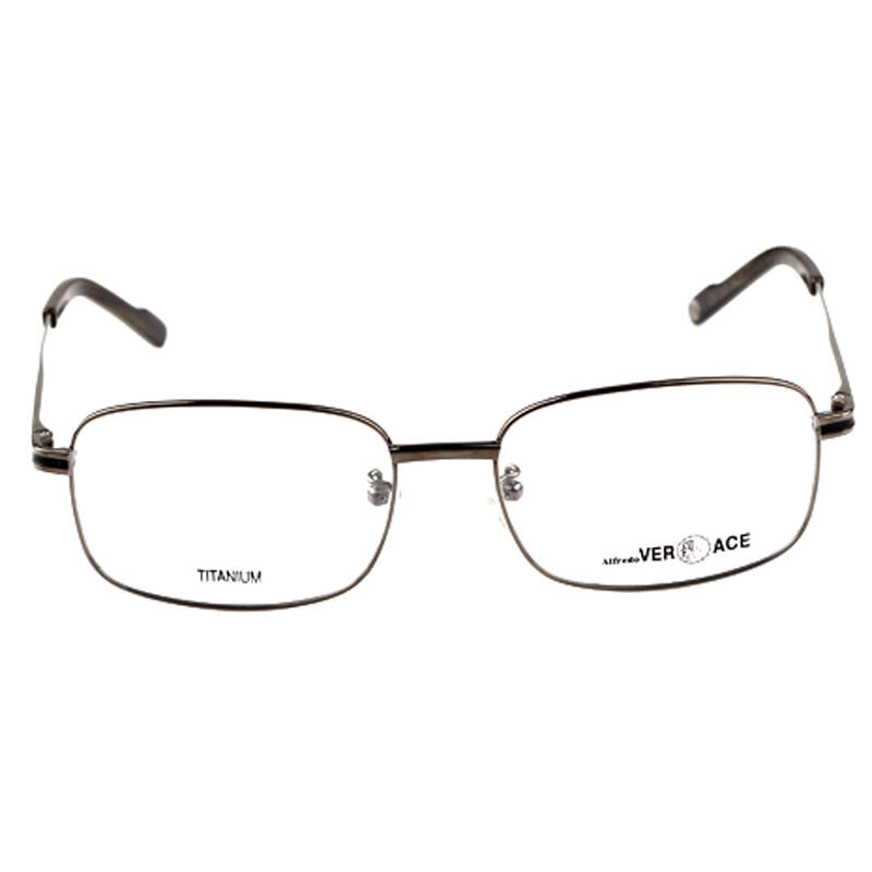 艾尔弗莱多瓦莎琪高超轻端纯钛眼镜架 商务款av10 枪色