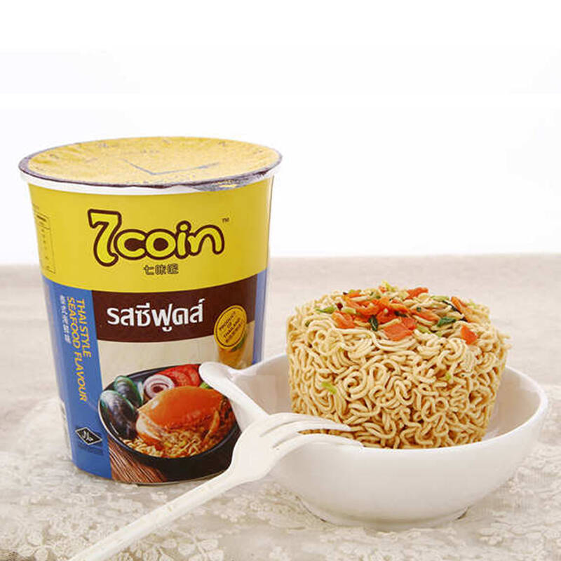 【京东超市】泰国进口 7coin(七咔呢)方便面 海鲜味 70g 杯面