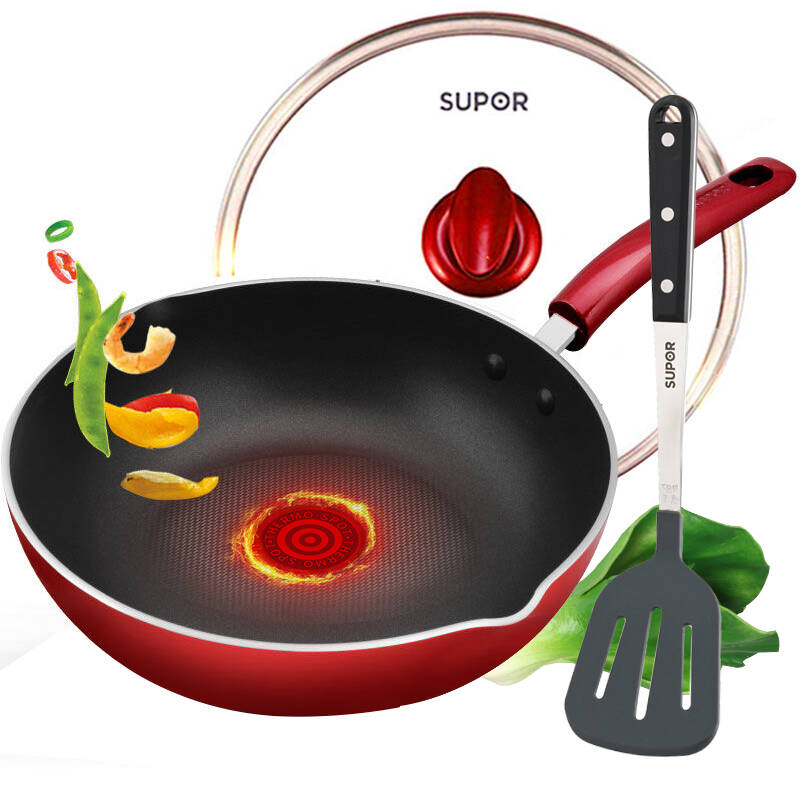 【升级款】苏泊尔(supor)不粘平底锅煎锅电磁炒菜锅子炒锅pj28r4