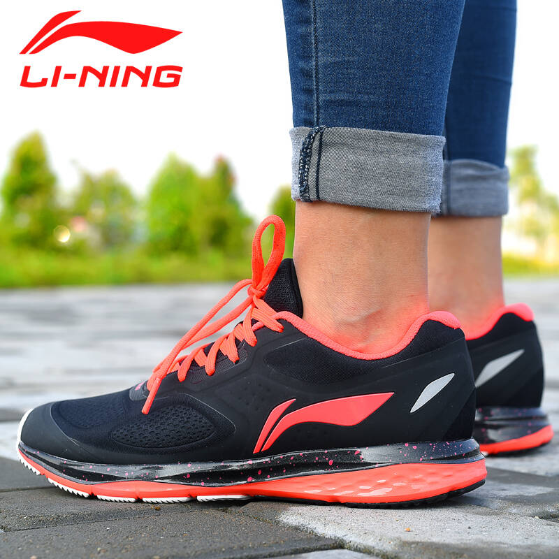 李宁lining跑步鞋冬季新款李宁云二代女子减震跑鞋双密大底arhk072 ar