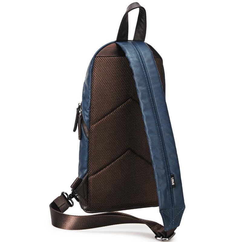 佑一良品uiyi新款韩版背包 男斜挎包时尚休闲包潮男包130133 彩陶蓝