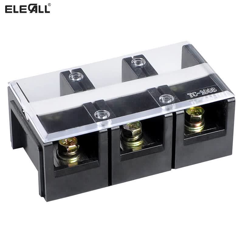 伊莱科 tc系列压接接线端子排 接线盒 端子连接器 tc-1003