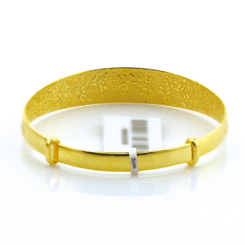 国金国银 多福千足金手镯 80003536