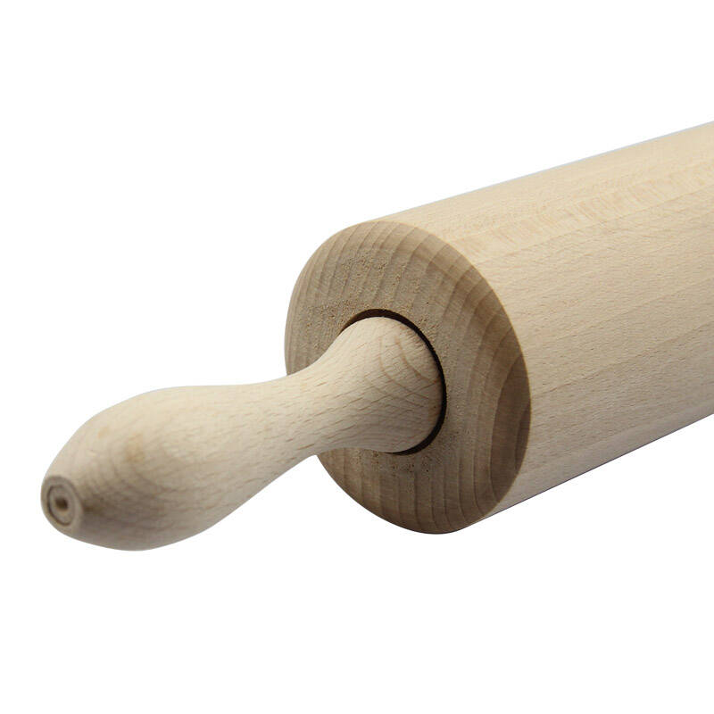 瑞士kisag擀面杖 实木榉木擀面棍 进口滚轴压面棍 面棒 厨房烘焙工具