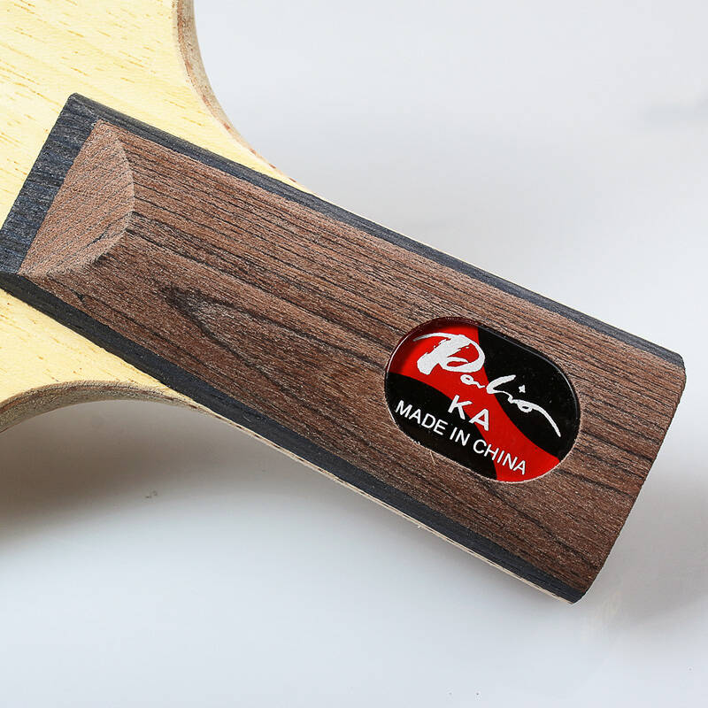 拍里奥ka乒乓球拍底板拍 5层纯木弧圈快攻乒乓球底板 一只 直拍(短柄)