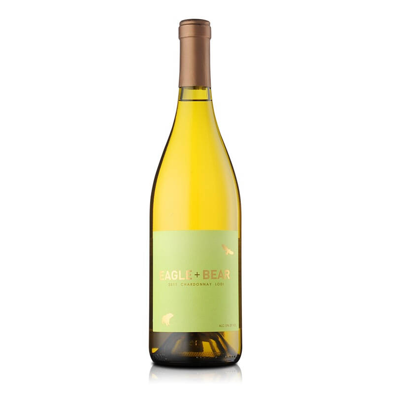 美国加州劳代鹰熊霞多丽干白葡萄酒750ml