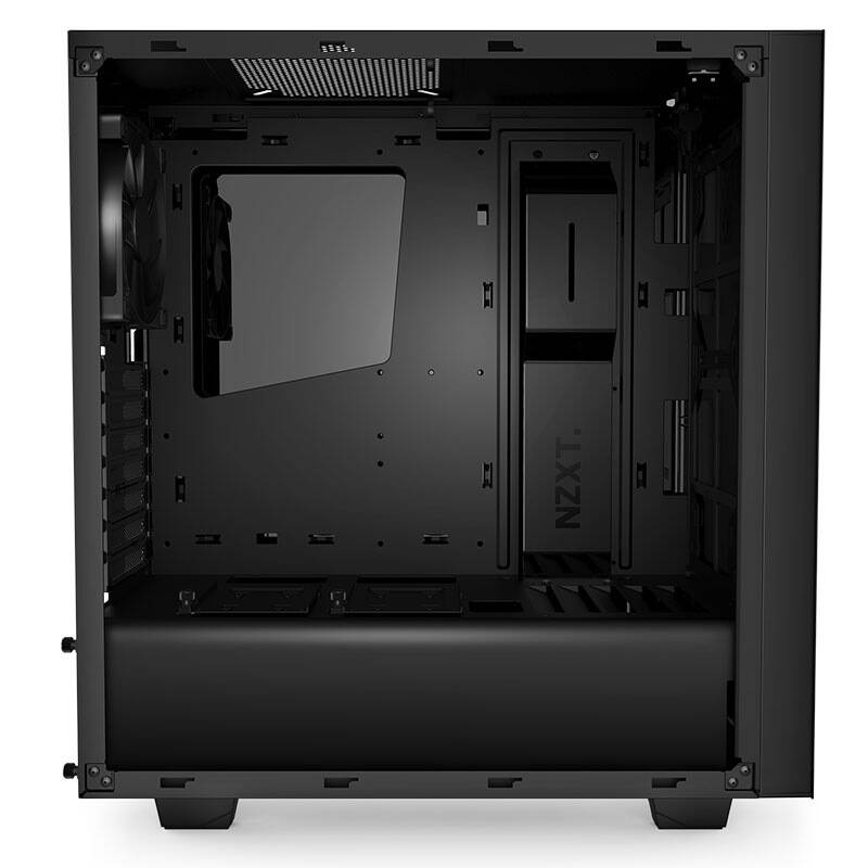 恩杰(nzxt)s340 黑色 中塔游戏机箱(全钢结构/极简极美/电源罩/支持