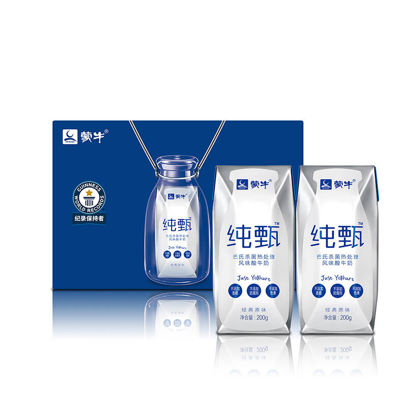 自营 【京东超市】蒙牛 纯甄常温酸奶 200g*6 随享装