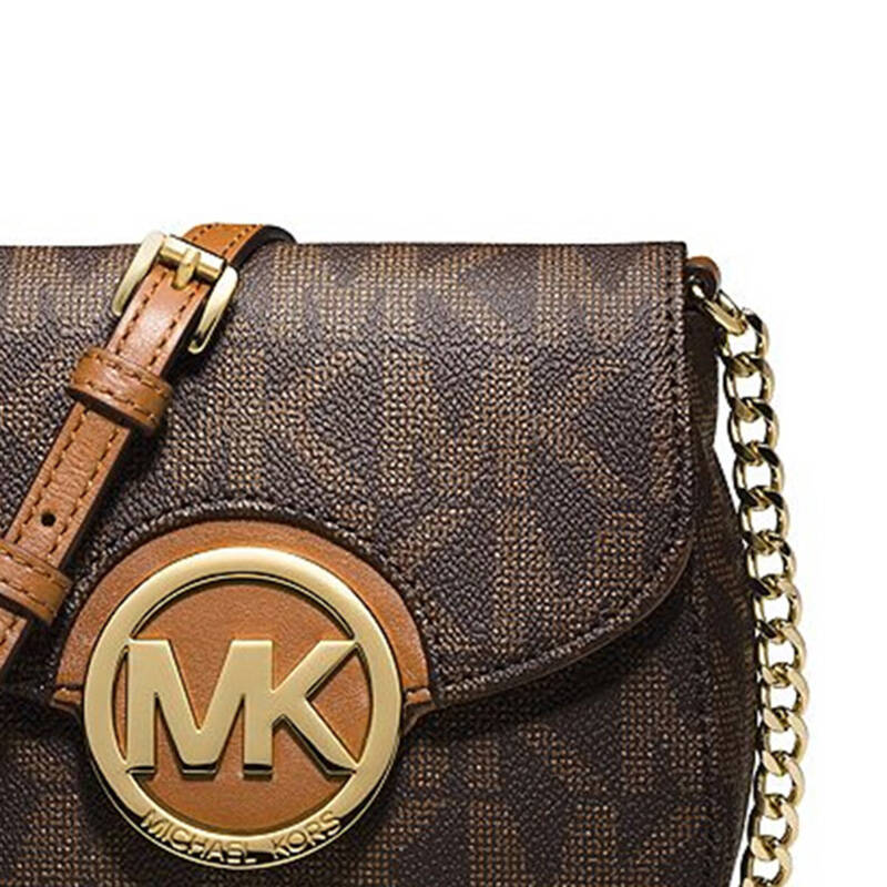 michael kors/mk 新款 女士时尚标志印花单肩斜挎包 精品女包1486174