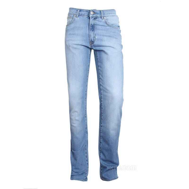 欧洲制造 trussardi 楚萨迪 男士牛仔裤 525241.0.149 蓝色 40