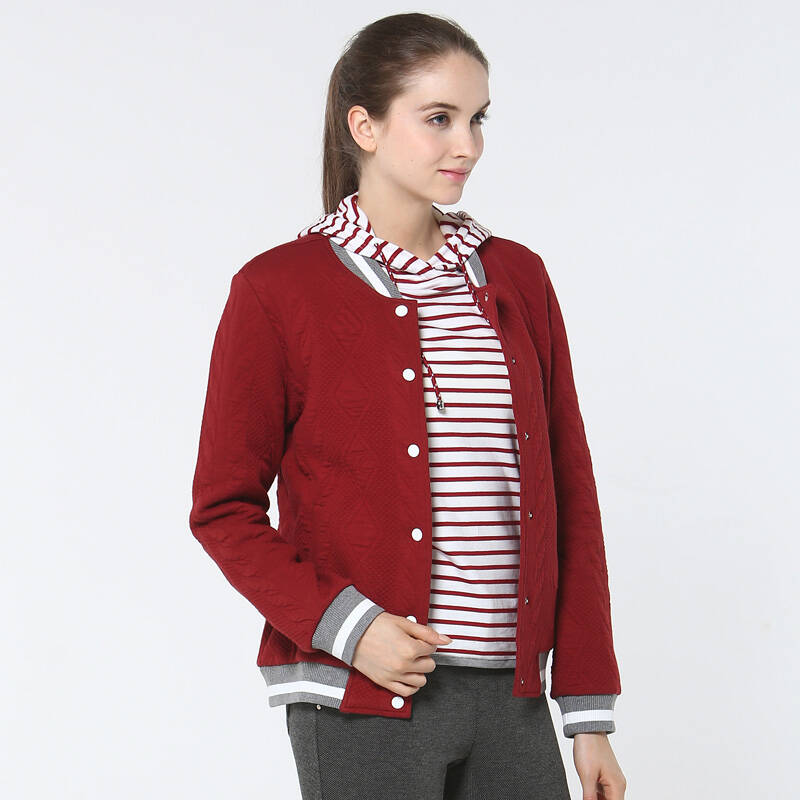 rapido韩国三星 秋季女装纯棉保暖上衣外套 cp4c358l3 红色 100/l