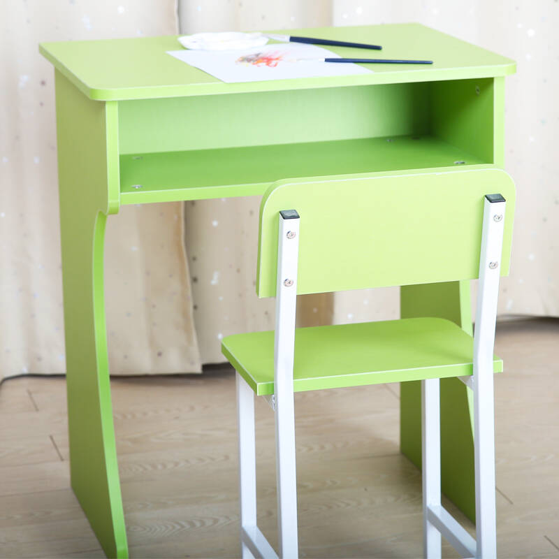 豪森活 环保型儿童学习桌写字台学校培训课桌 单人课桌椅套件 学生