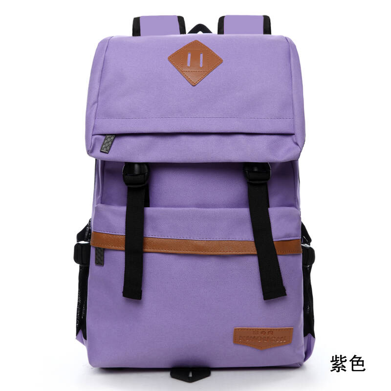 【包邮】木内纯色背包女包 双肩包书包男女生中学生 韩版潮学院风