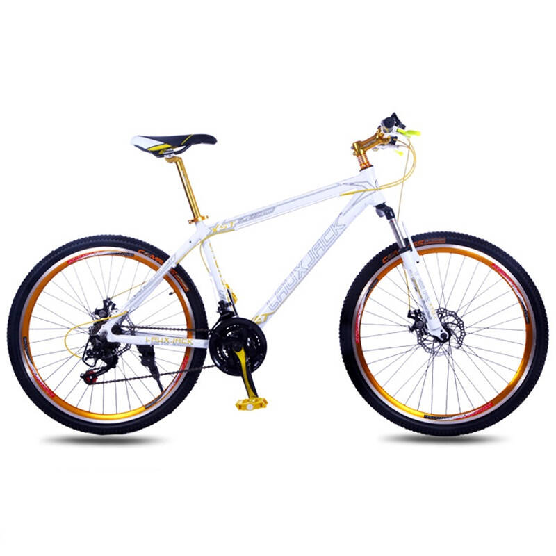 雷克斯杰克lauxjack 26寸铝合金21速神行者自行车山地车双碟刹禧玛诺
