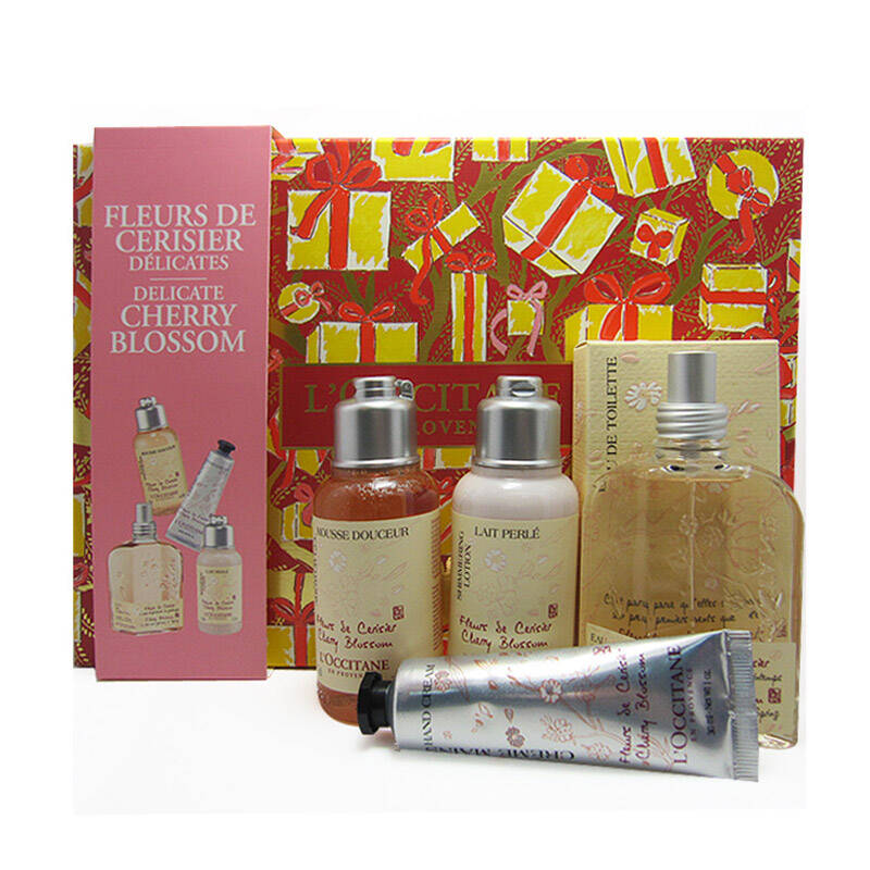 loccitane欧舒丹套装 樱花礼盒4件套装